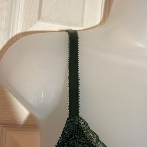 Victoria's Secret Dream Angels Push Up Bra Dark Green Lace Overlay 32D - Picture 8 of 16